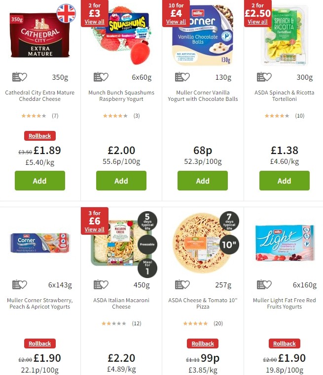 ASDA Offers from 25 October