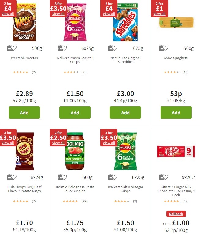 ASDA Offers from 25 October