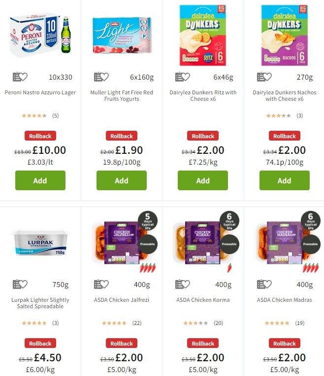 ASDA Offers from 25 October