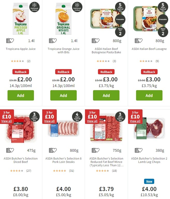 ASDA Offers from 25 October