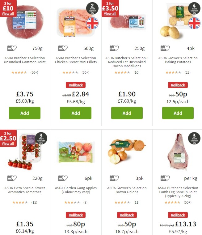ASDA Offers from 25 October