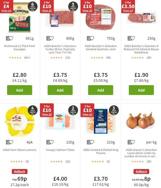 ASDA Offers from 1 November