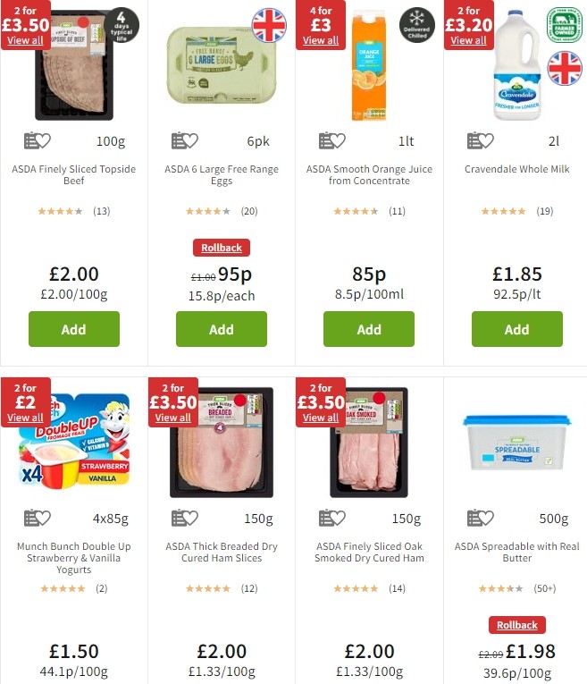 ASDA Offers from 1 November