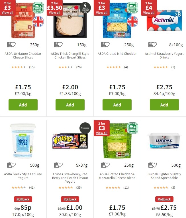 ASDA Offers from 1 November