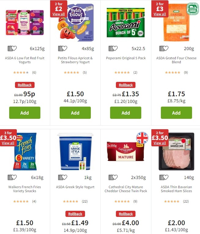 ASDA Offers from 1 November