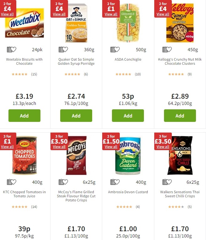 ASDA Offers from 1 November