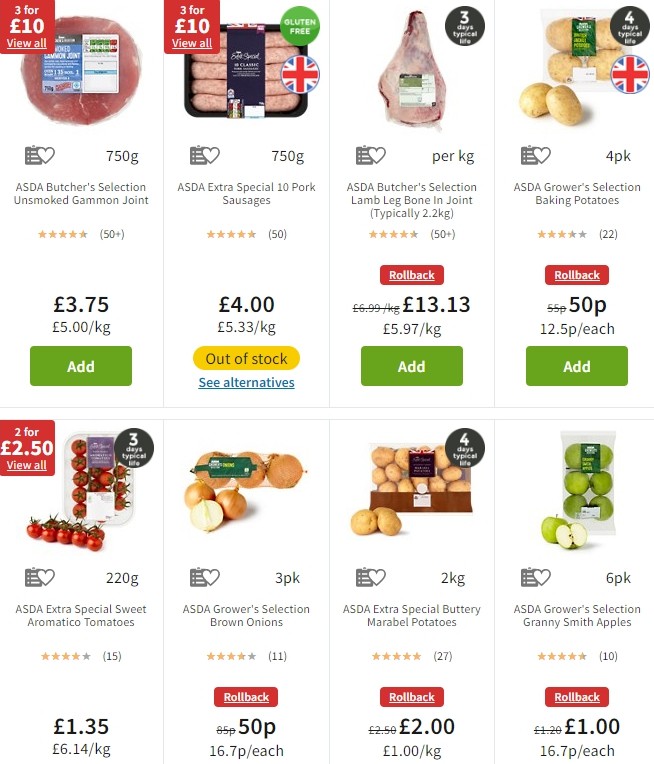 ASDA Offers from 1 November