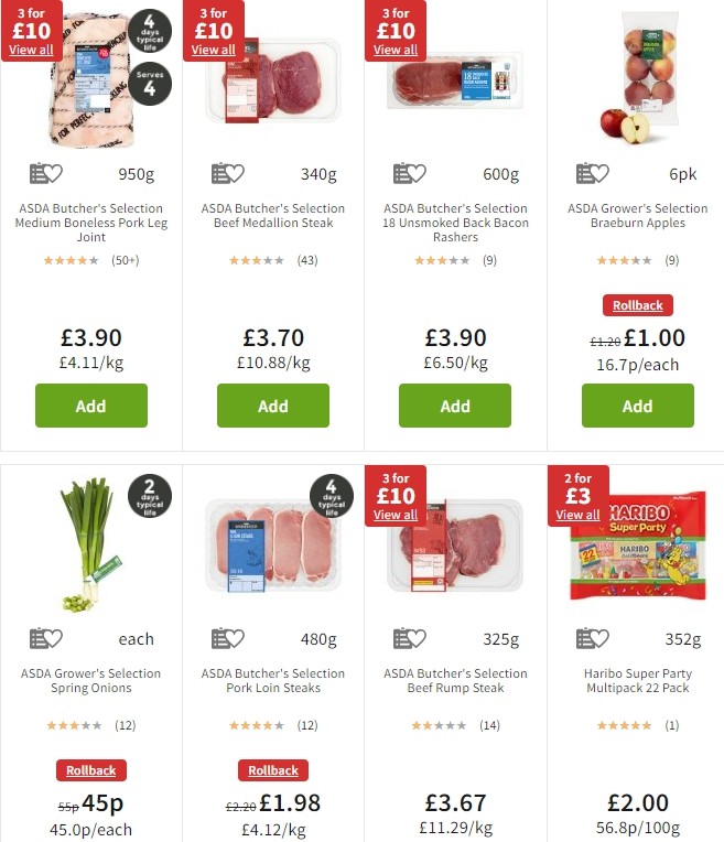 ASDA Offers from 1 November