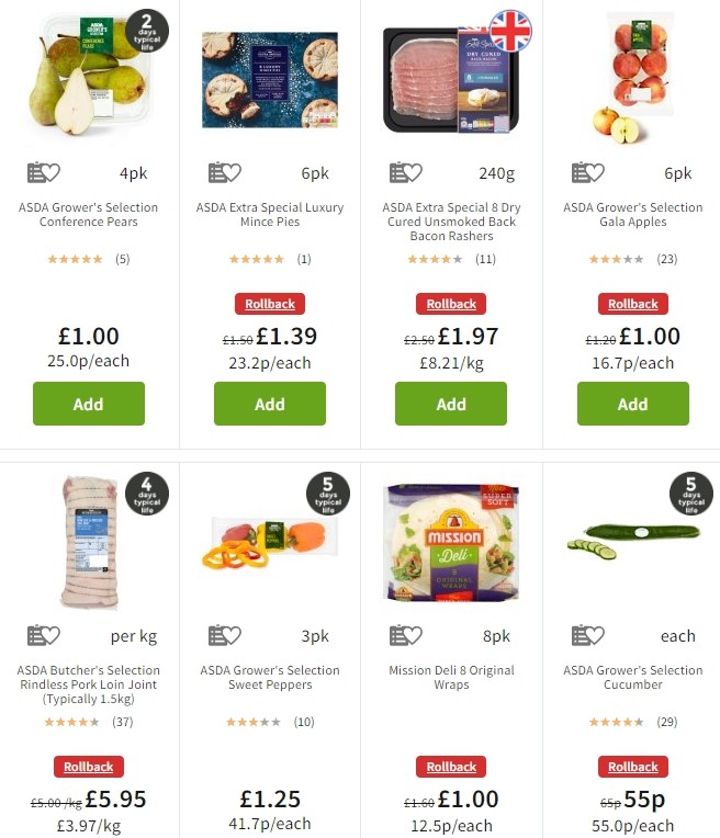 ASDA Offers from 8 November