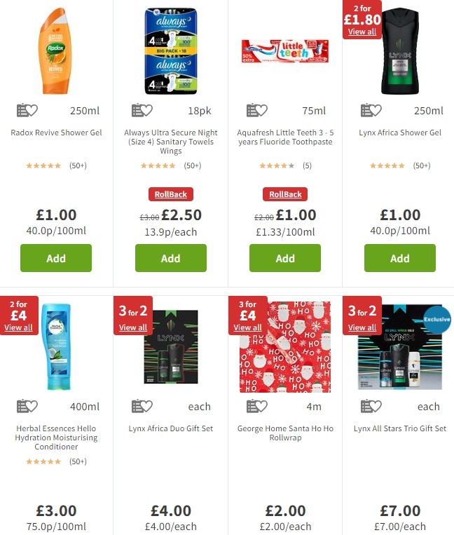 ASDA Offers from 6 December