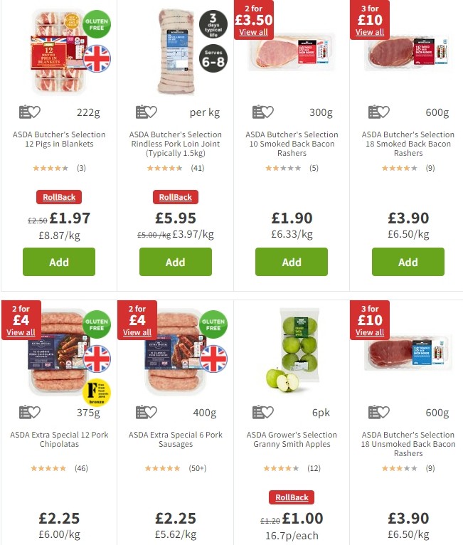 ASDA Offers from 20 December