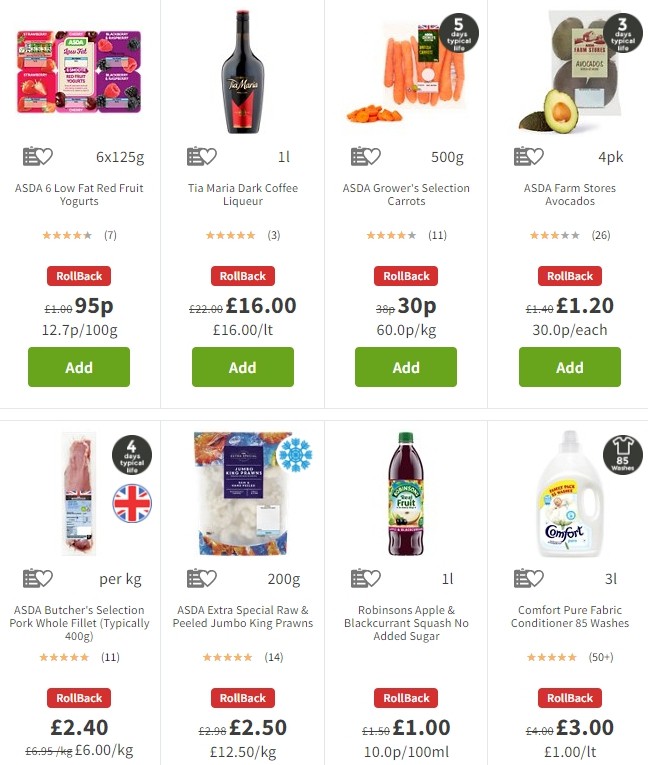 ASDA Offers from 3 January