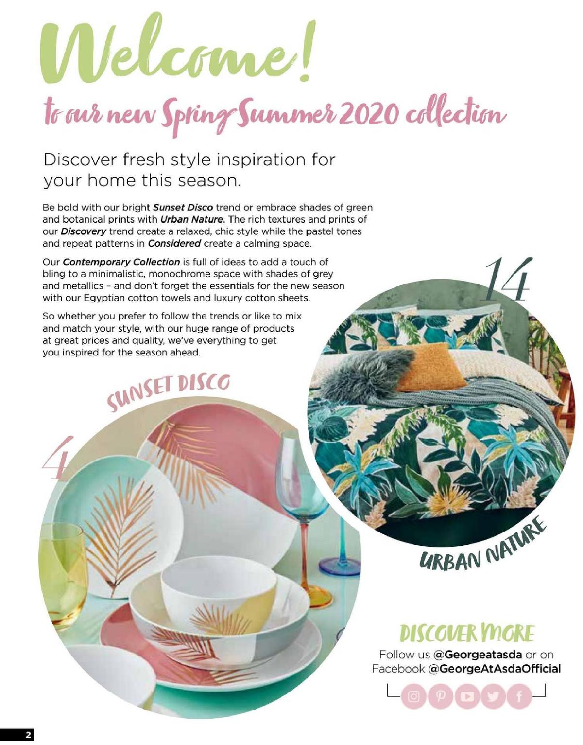 ASDA George Home Spring Summer Catalogue Offers from 4 February
