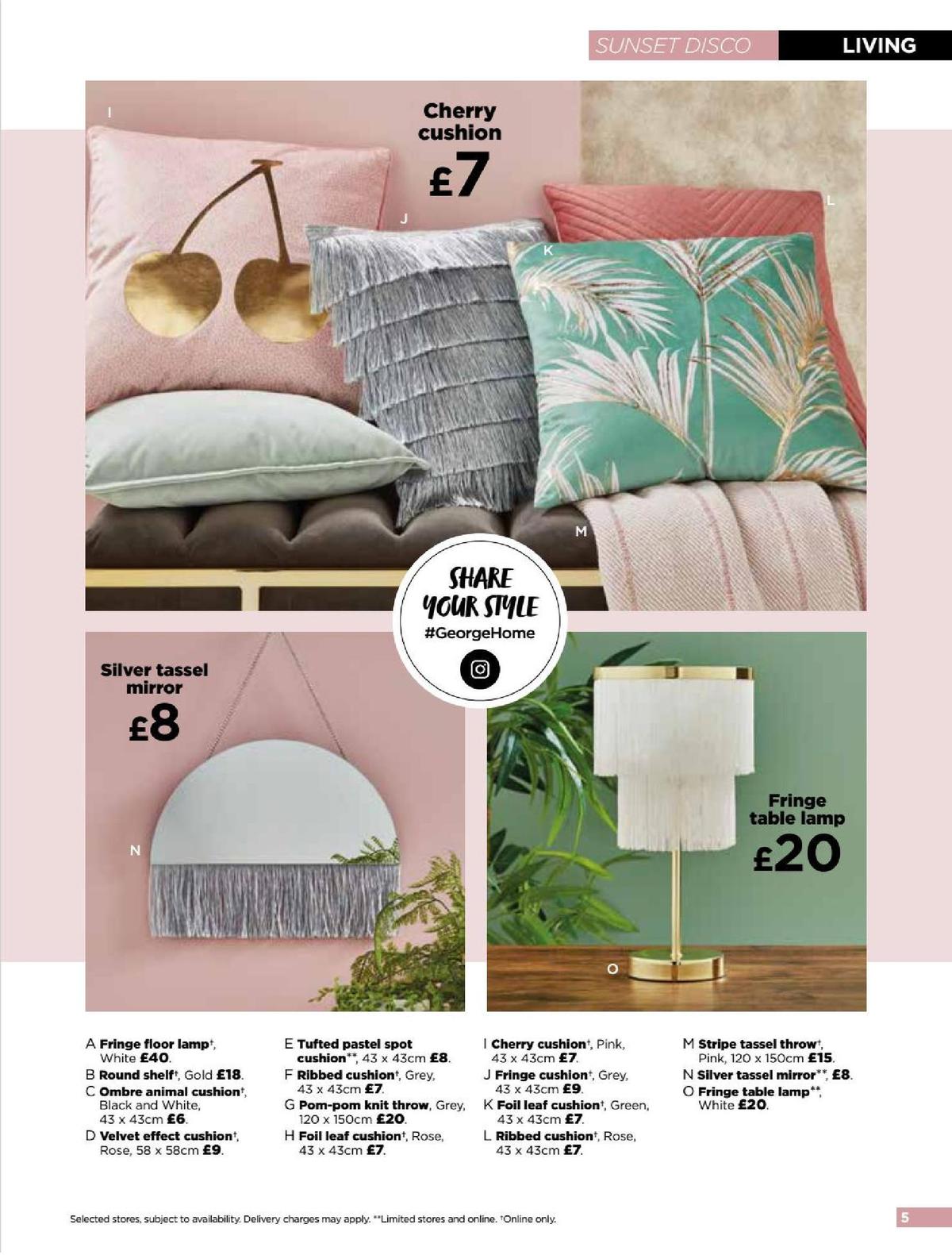 ASDA George Home Spring Summer Catalogue Offers from 4 February