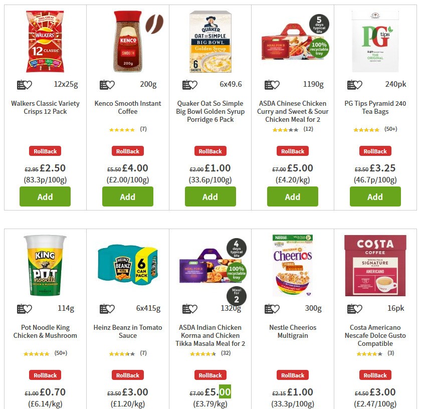 ASDA Offers from 3 July