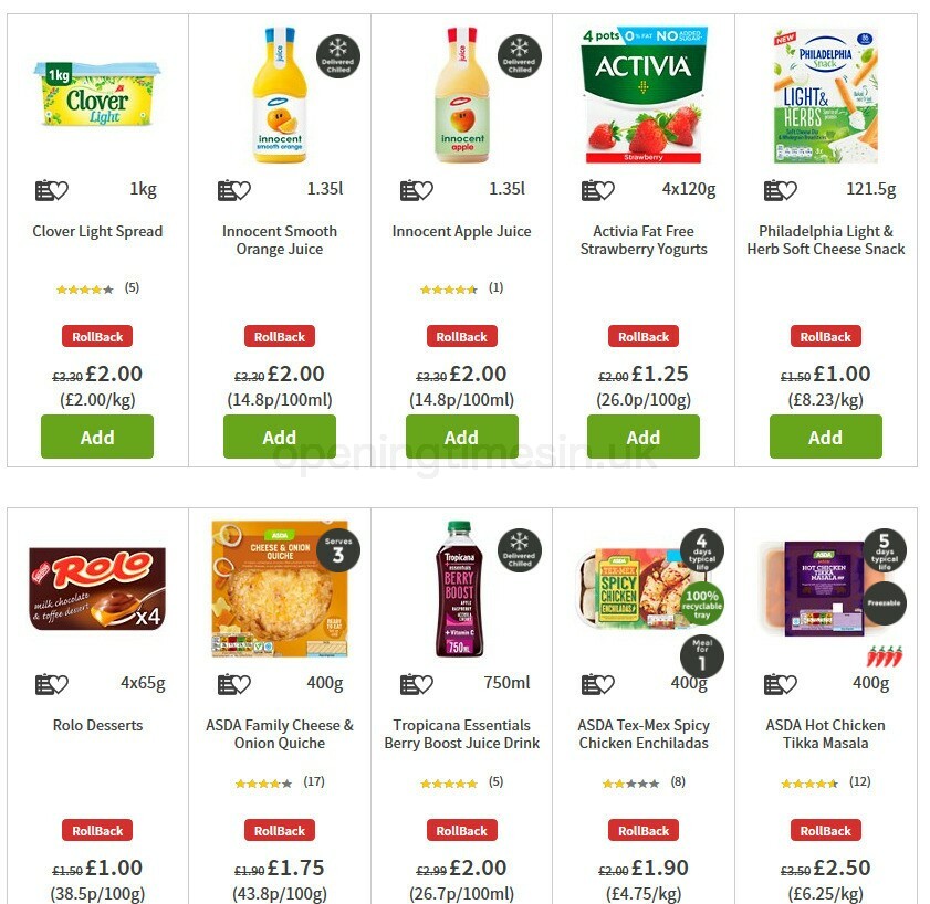ASDA Offers from 31 July