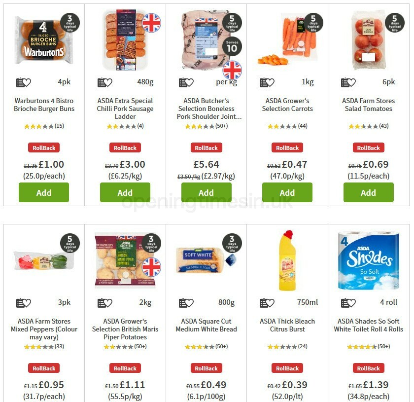 ASDA Offers from 7 August