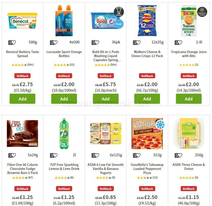 ASDA Offers from 21 August