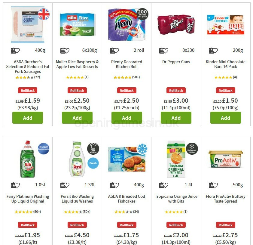 ASDA Offers from 28 August