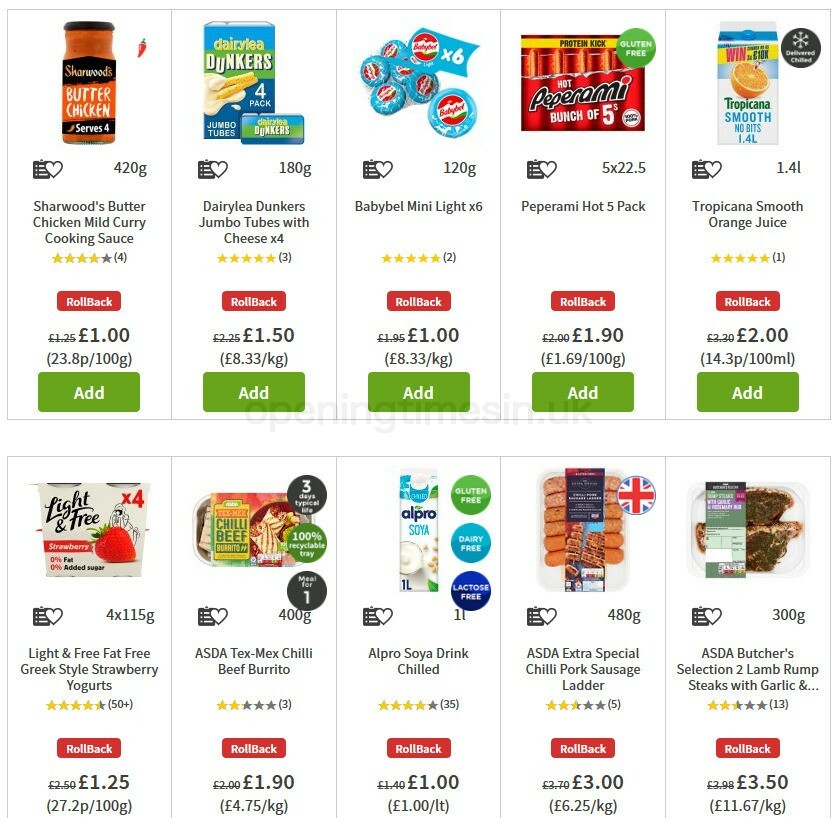 ASDA Offers from 28 August