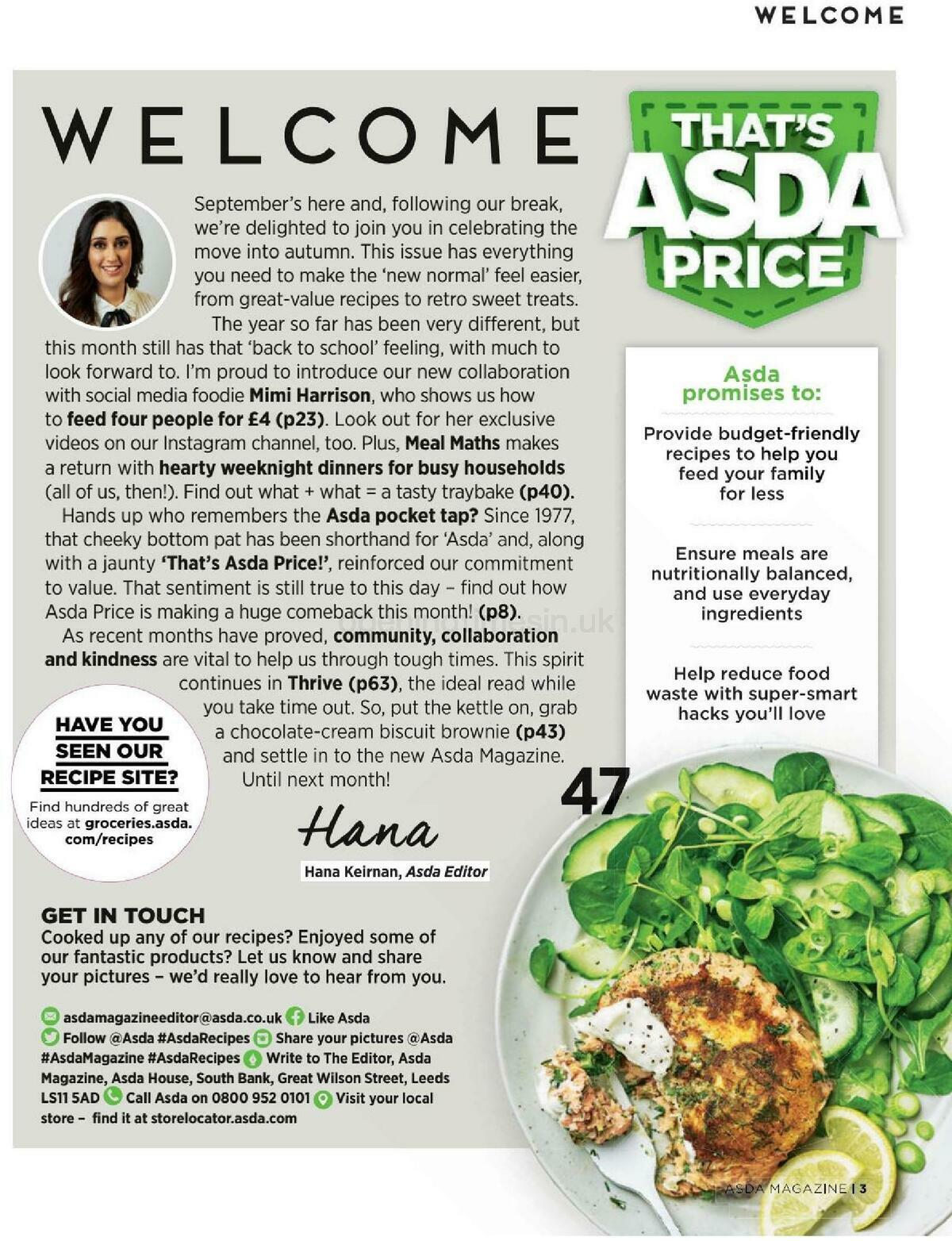 ASDA Magazine September Offers from 1 September