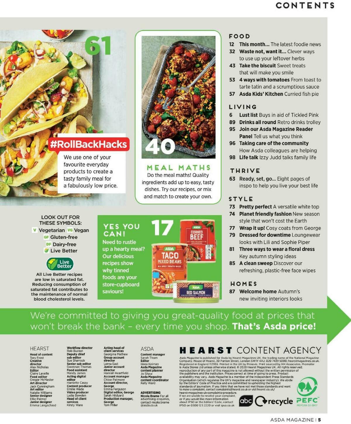 ASDA Magazine September Offers from 1 September