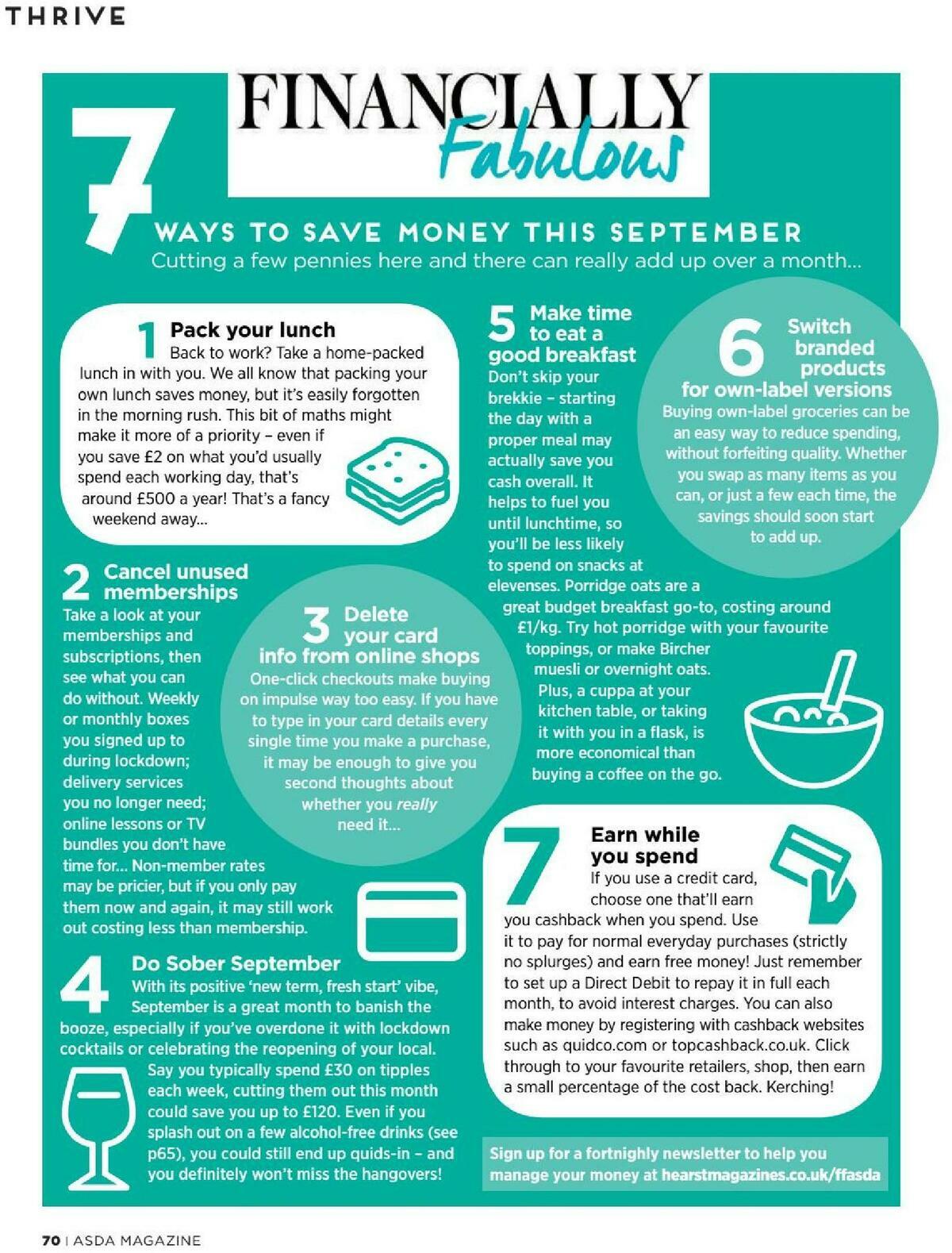 ASDA Magazine September Offers from 1 September