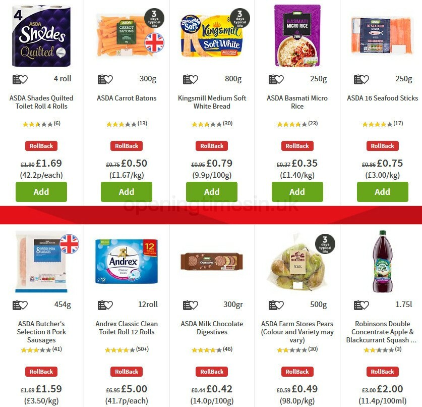 ASDA Offers from 2 October