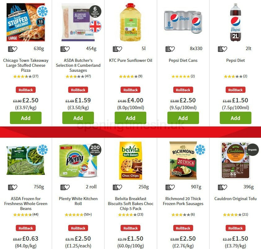 ASDA Offers from 2 October