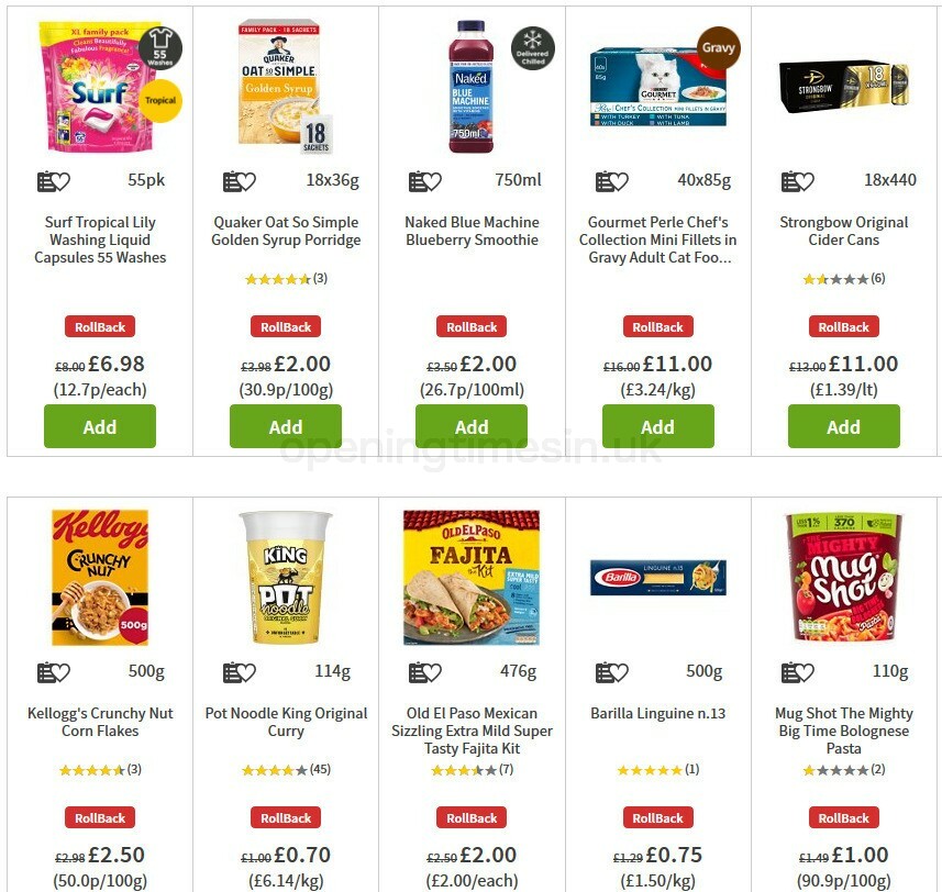 ASDA Offers from 2 October