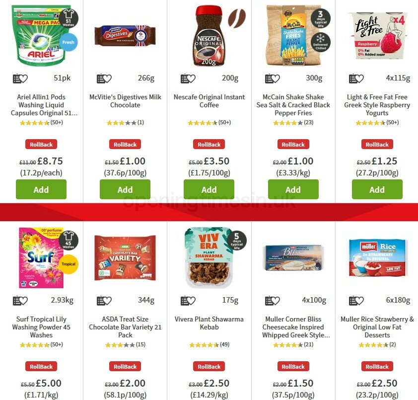 ASDA Offers from 2 October