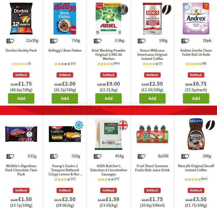 ASDA Offers from 2 October