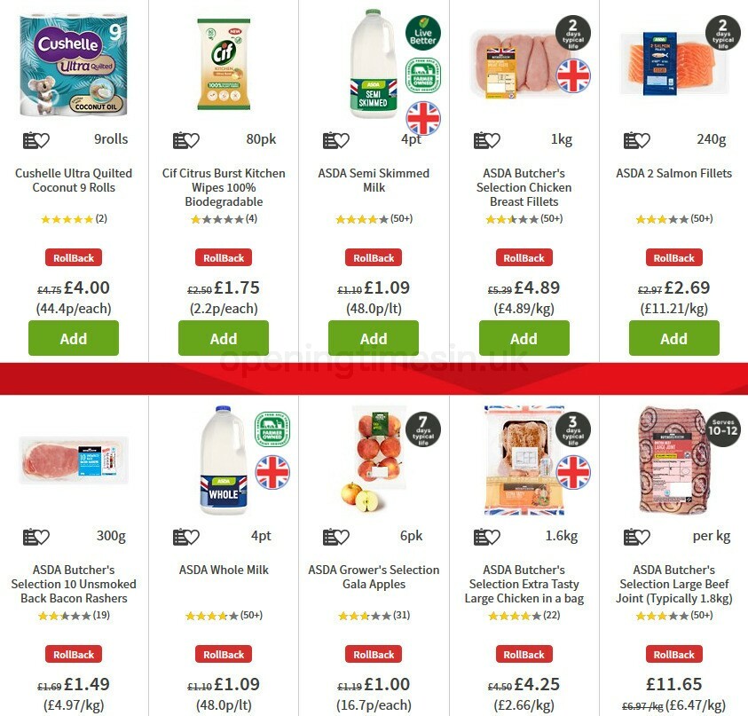 ASDA Offers from 2 October