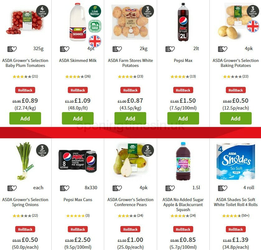 ASDA Offers from 2 October