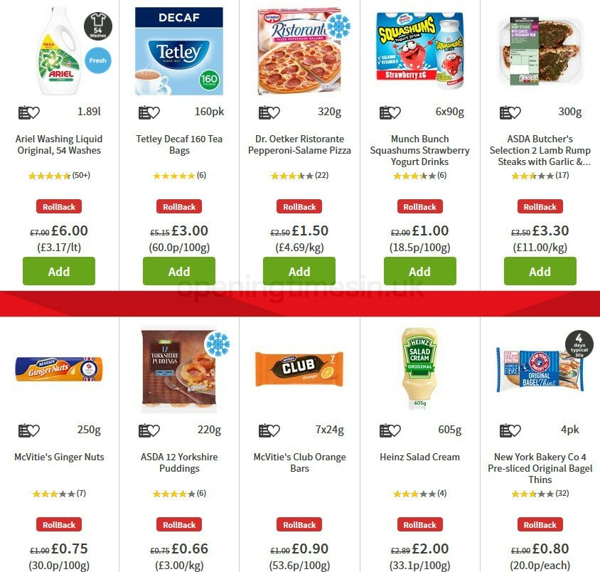 ASDA Offers from 9 October