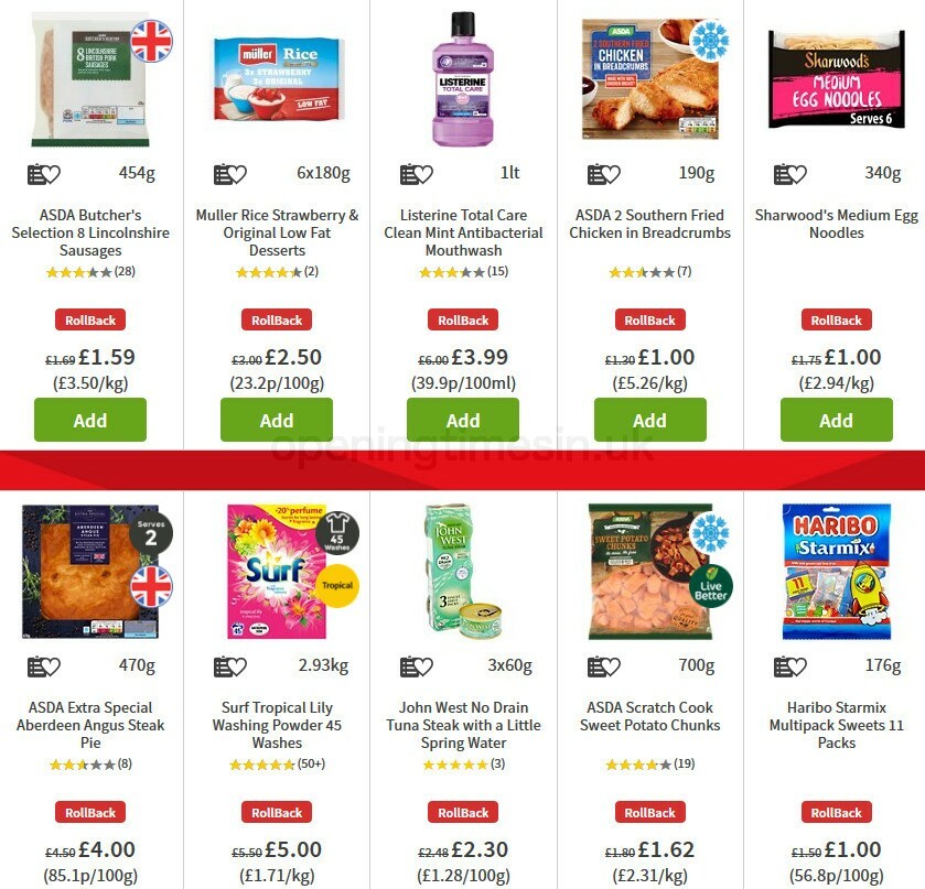 ASDA Offers from 9 October