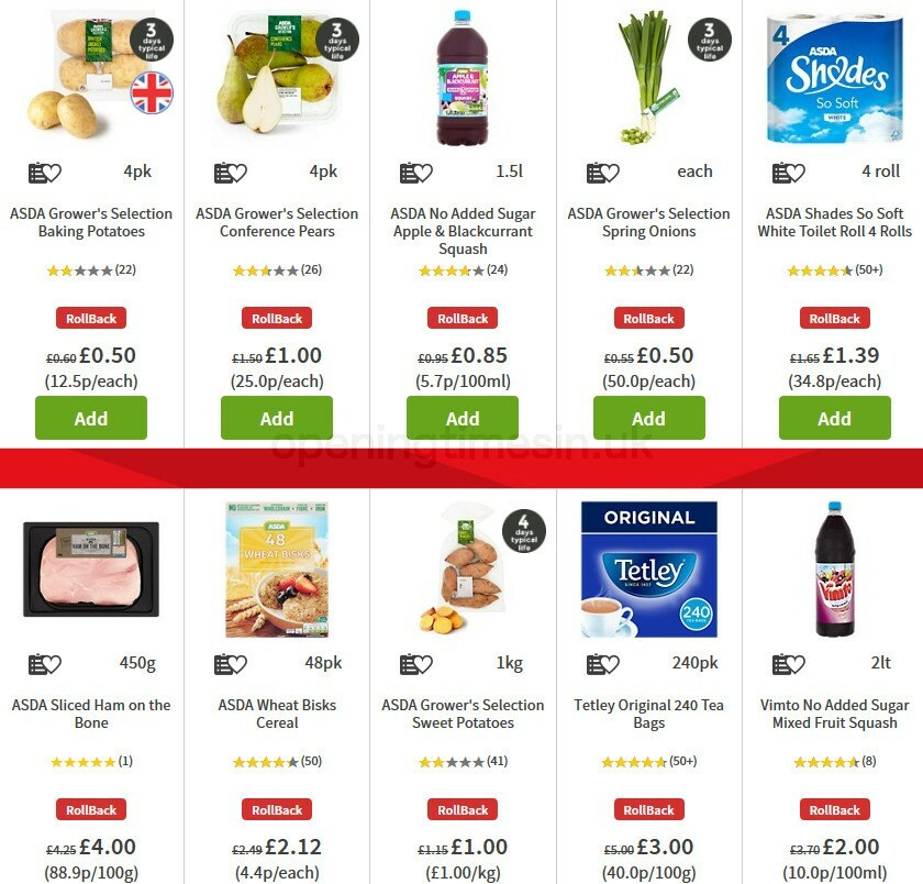 ASDA Offers from 9 October