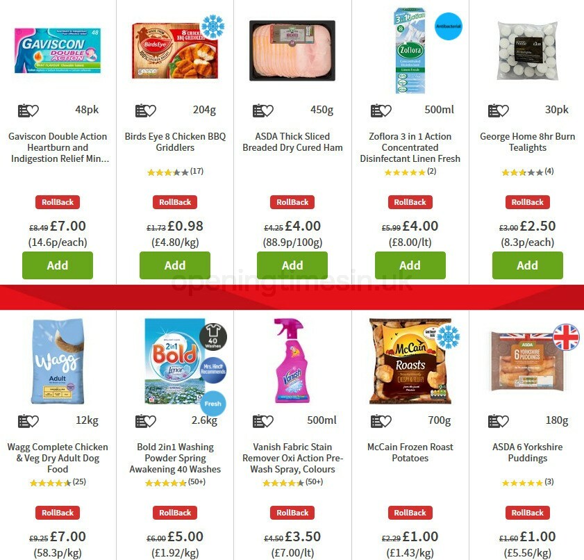 ASDA Offers from 9 October