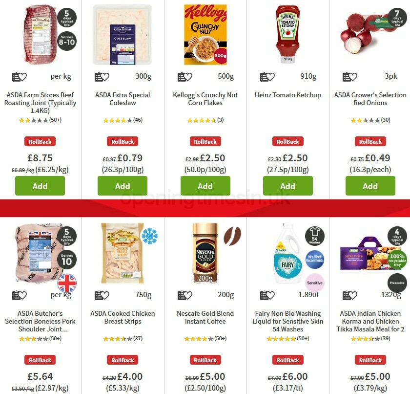ASDA Offers from 9 October