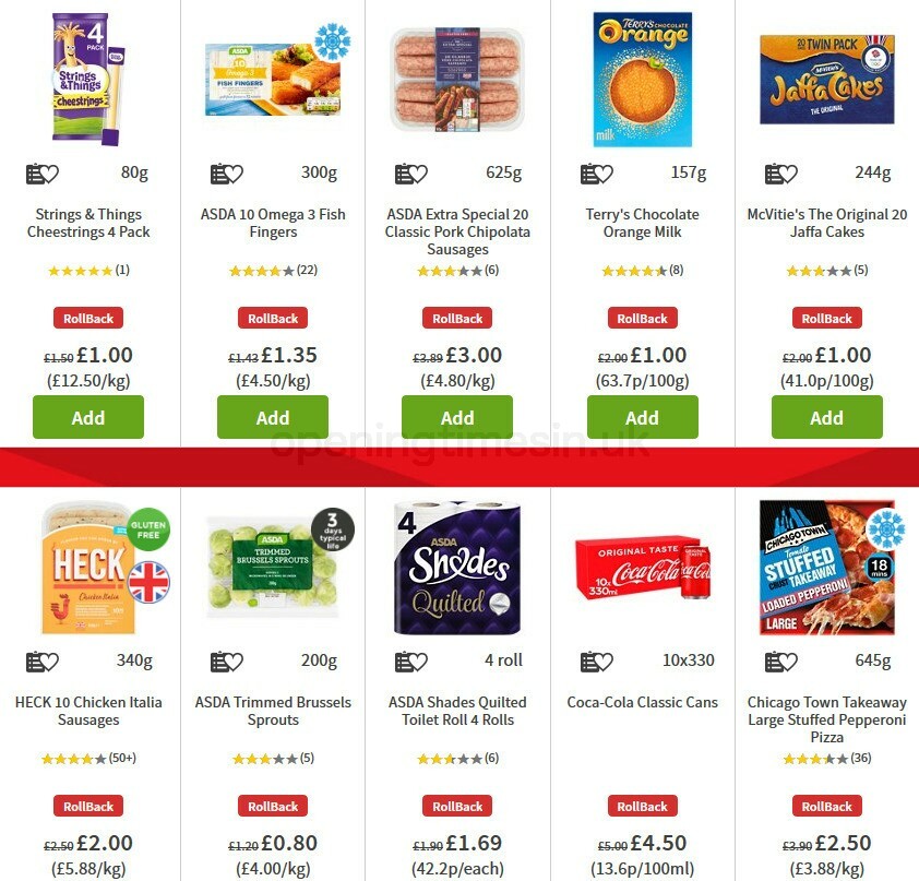 ASDA Offers from 9 October