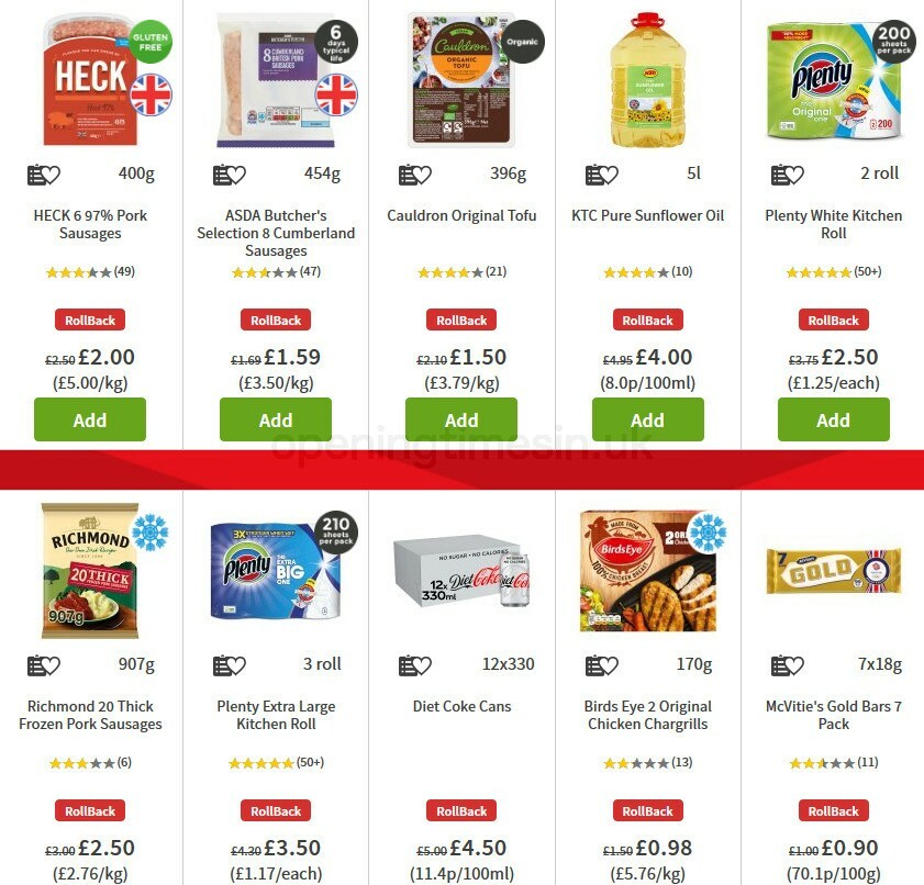 ASDA Offers from 9 October