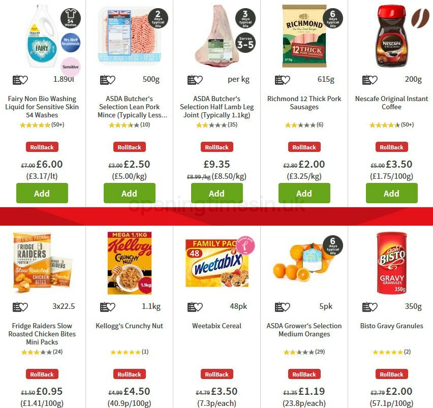 ASDA Offers from 23 October