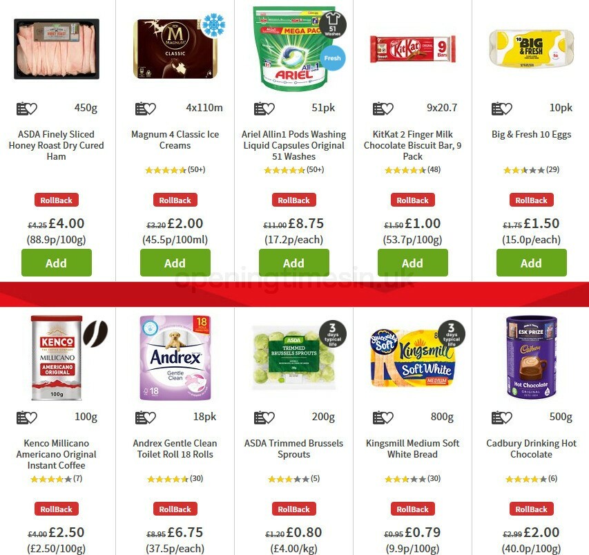 ASDA Offers from 23 October