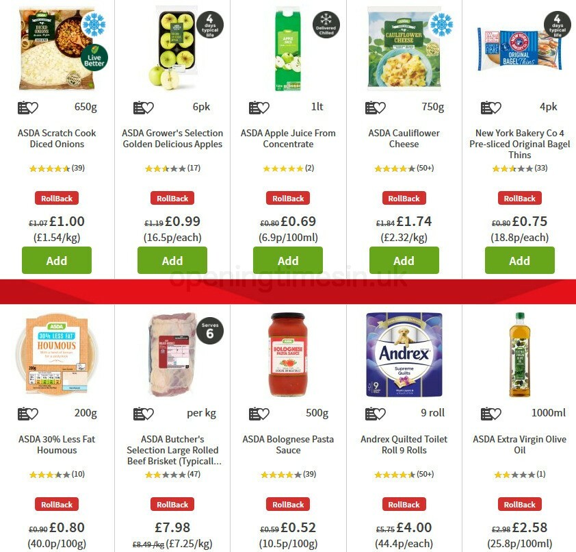 ASDA Offers from 30 October