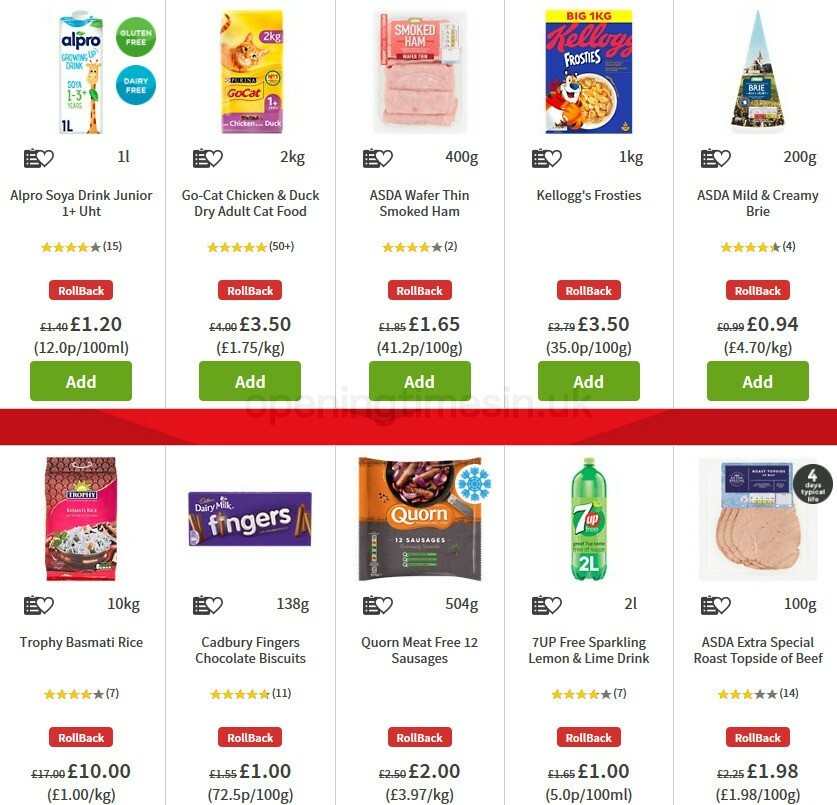 ASDA Offers from 30 October