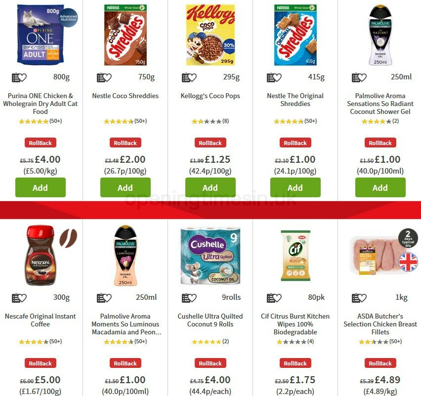 ASDA Offers from 30 October