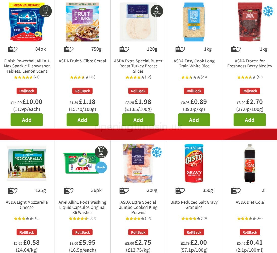 ASDA Offers from 6 November