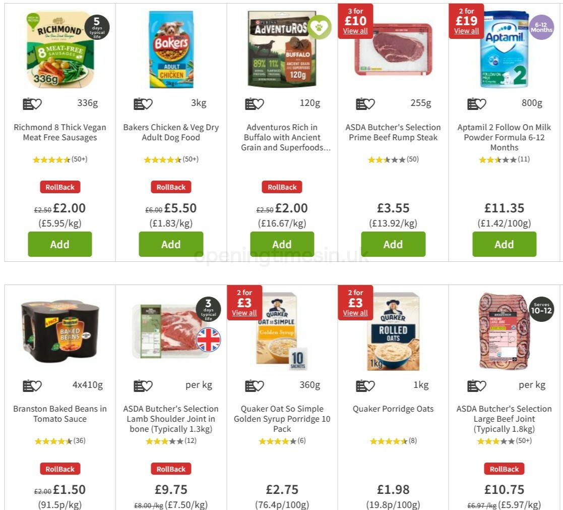 ASDA Offers from 6 November