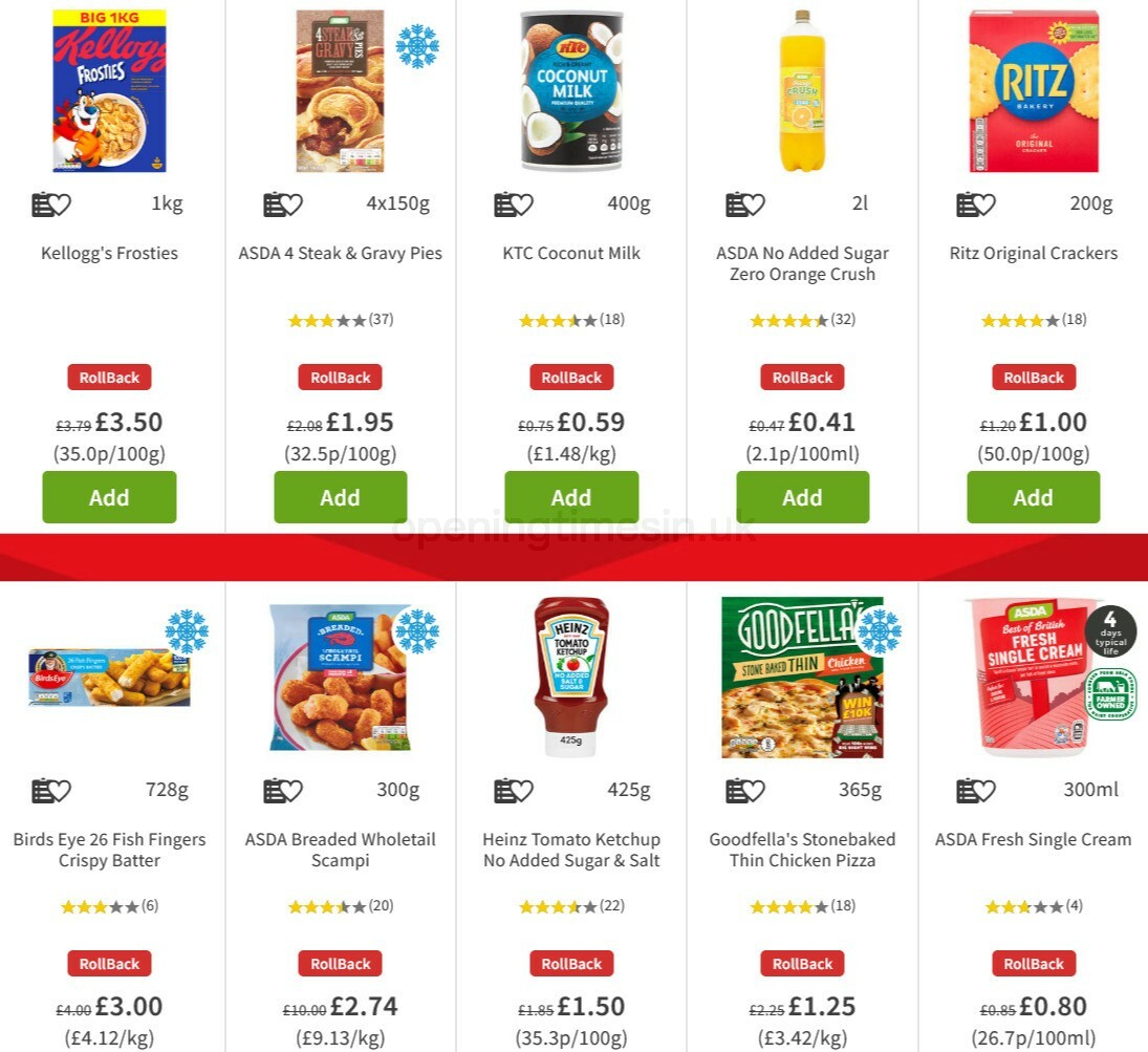 ASDA Offers from 6 November