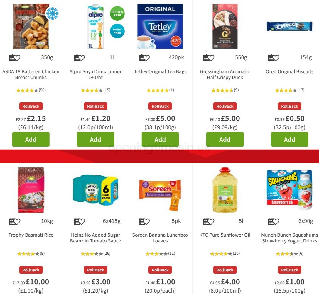 ASDA Offers from 6 November